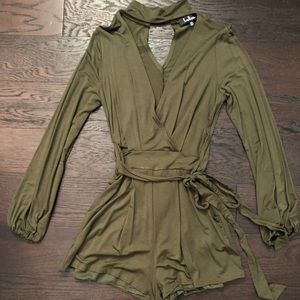 Lulus Romper with Choker